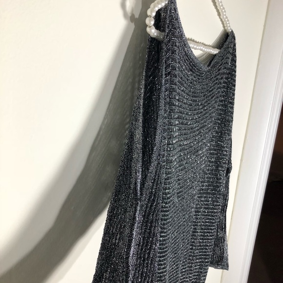 Bebe metallic cold shoulder tunic - Picture 6 of 8